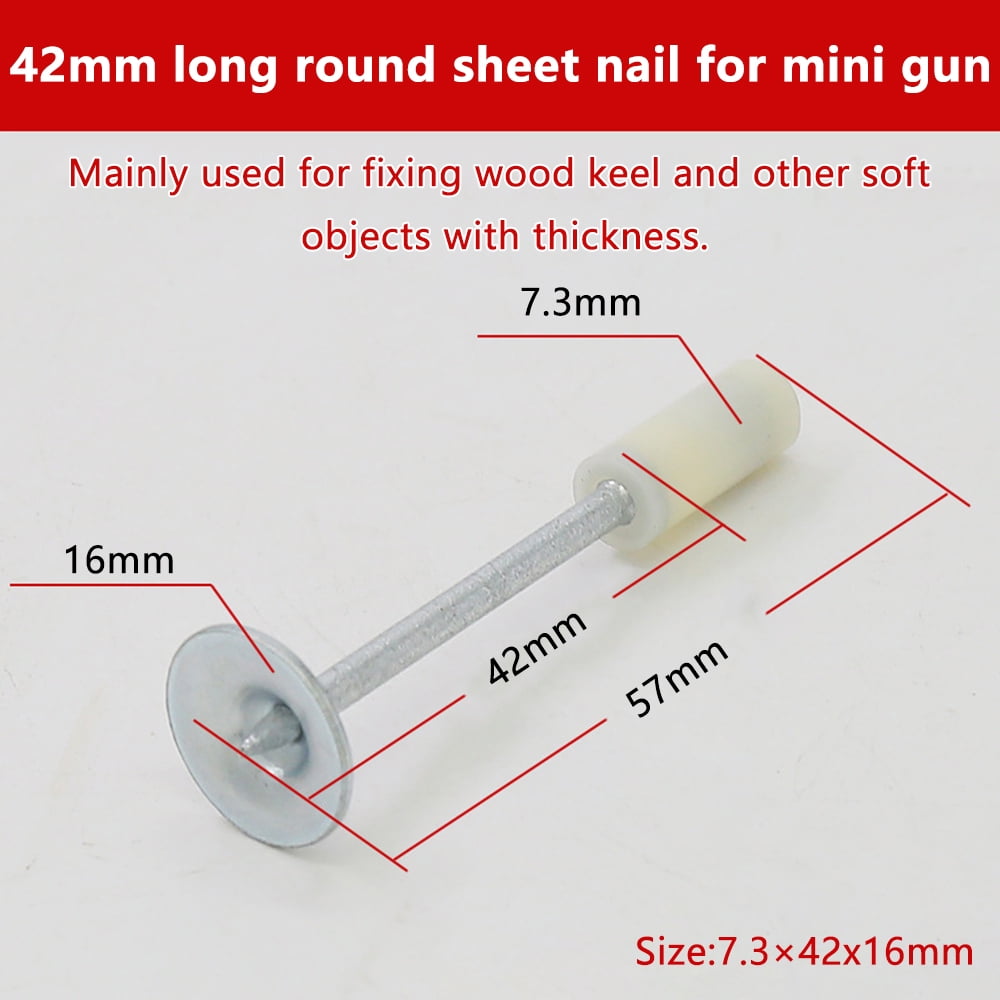 Diymore Round Nails for Mini Steel Nails Guns 7.3 mm Nail Gun Nail Hand ...