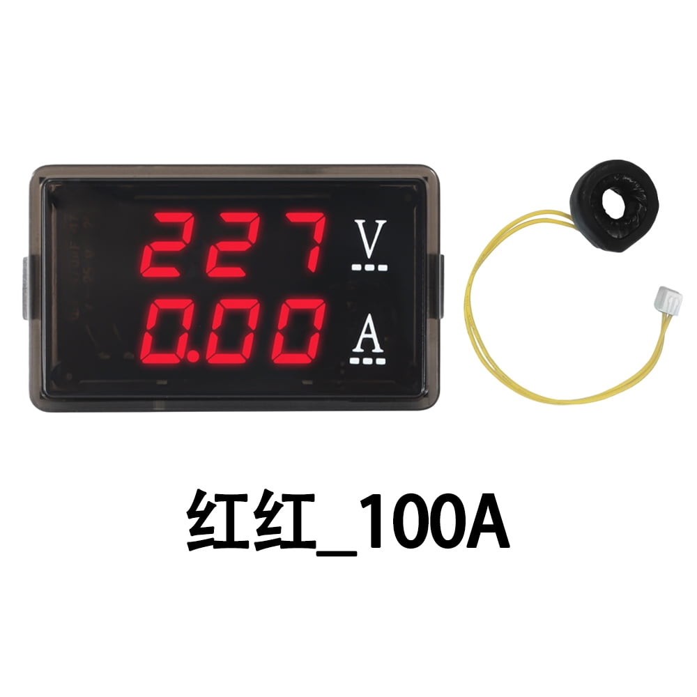 Diymore Volt Amp Meter AC 70480V Digital Voltmeter Ammeter Panel LED