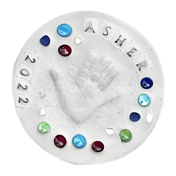 Diys Garden Stepping Stone Crafts Set Keepsakes Desktop Decorations for Home Offices Diys Handprint Stepping Stone Set