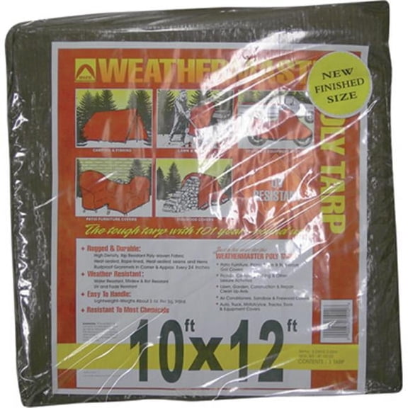 Dize 117671 Brown Poly Tarp - 10 x 12 ft., Model No. BT1012