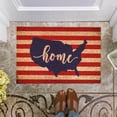 thumbnail image 1 of DizeyBoyo 4th July Coir Door Mats Outdoor, Home Front Patriotic Welcome Mats Rugs Bedroom Corridor Entrance Patio Independence Day Decoration 16 x 24 Inches, 1 of 9