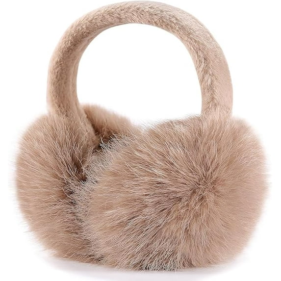 DizeyBoyo Ear Muffs for Winter Women & Men, Faux Fur Women's Earmuffs Winter, Fuzzy Earmuffs for Women Winter Sports
