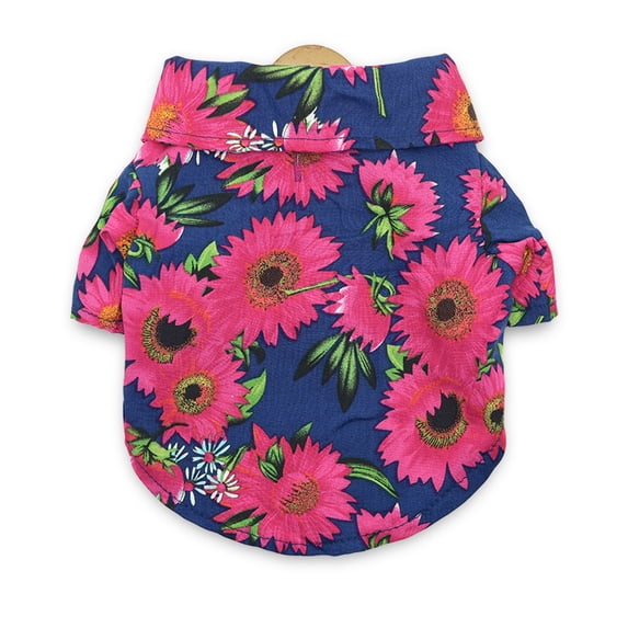 DizeyBoyo Pet Summer Printed Shirt, Dog Thin Short Sleeves Dog Shirt Clothes Summer Vest Costume Beach Pattern, XS/S/M/L/XL