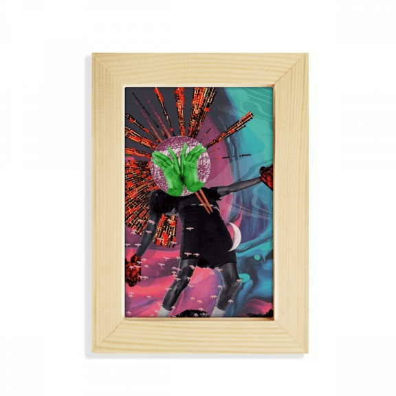 Dizzy And Fall Abstrat Art Desktop Display Photo Frame Picture Art Painting 5x7 inch