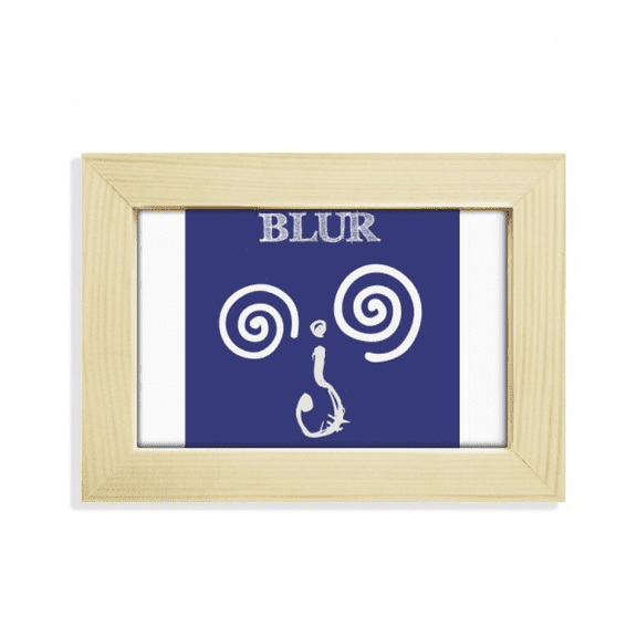 Dizzy Blue Emotion Question Mark Desktop Decorate Photo Frame Picture Art Painting 5x7 inch