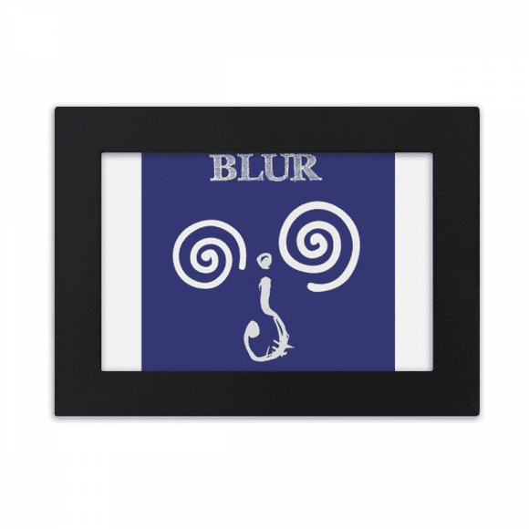 Dizzy Blue Emotion Question Mark Desktop Photo Frame Ornaments Picture Art Painting