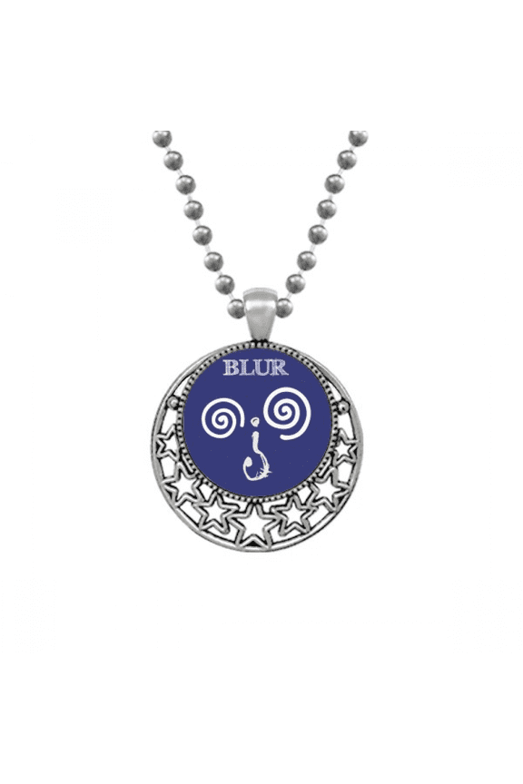 Dizzy Blue Emotion Question Mark Necklaces Pendant Retro Moon Stars Jewelry
