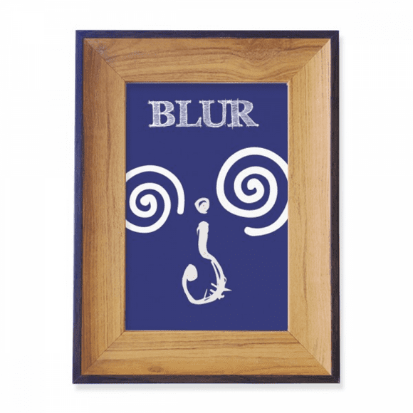 Dizzy Blue Emotion Question Mark Photo Frame Exhibition Display Art Desktop Painting