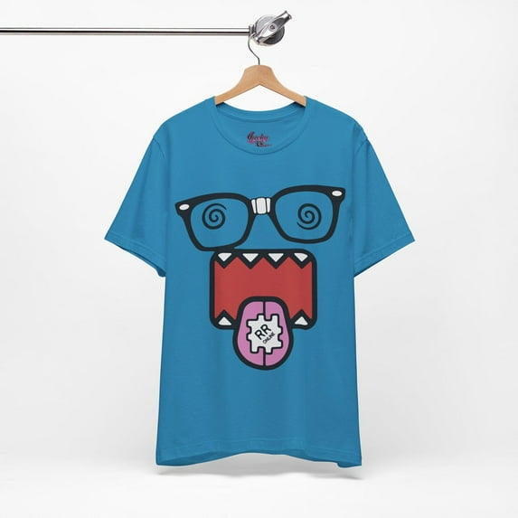 Dizzy Domo Kun Tshirt, 2000's Vintage Cartoon shirt,Royal BLue Color,Size M