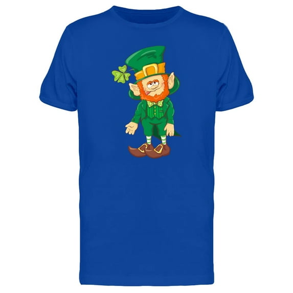 Dizzy Leprechaun Doodle T-Shirt Men -Image by Shutterstock, Male Small