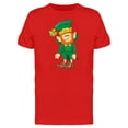 thumbnail image 1 of Dizzy Leprechaun Doodle T-Shirt Men -Image by Shutterstock, Male x-Large, 1 of 2