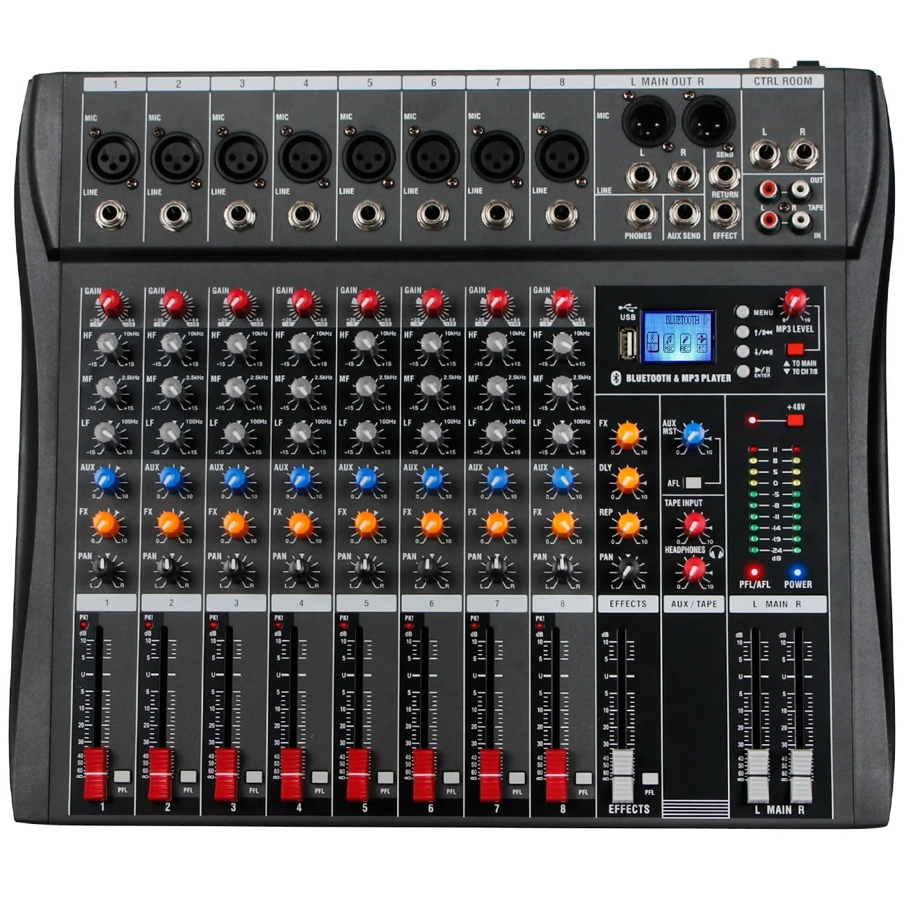 Dj Controller Mixer Sound Mixing Table Card Professal Pc Digital Consoles Interface Console