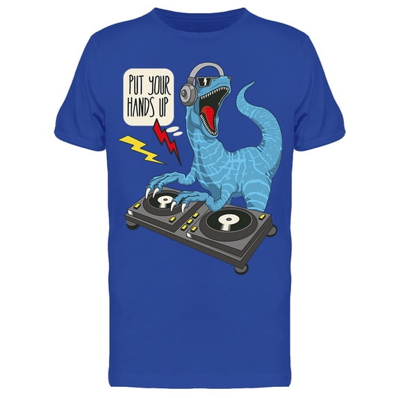 Dj Dinosaur T-Shirt Men -Image by Shutterstock, Male Large