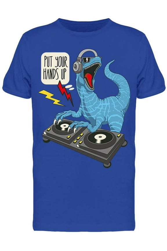 Dj Dinosaur T-Shirt Men -Image by Shutterstock, Male Large
