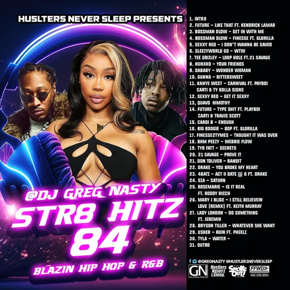 Dj Greg Nasty - Str8 Hitz 84 (Blazin Hip Hop & R&B)