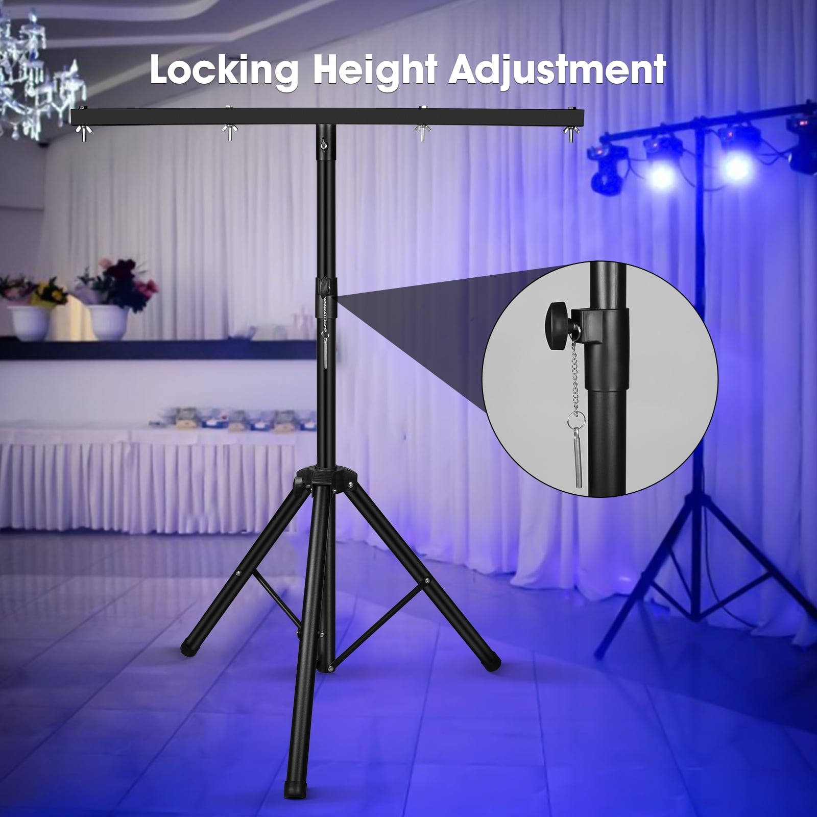 Dj Light Stand, Light Stand Tripod, Pro Audio DJ Lighting Tripod