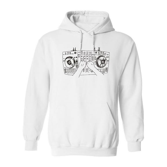 Dj Mixer Hoodie Men -Image by Shutterstock, Male XX-Large