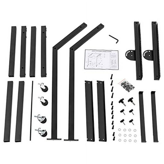 Dj Mixer Stand, 16U DJ Mixer Stand Adjustable Rack Mount Rolling Stage Cart Studio Music Show, Rack Mount DJ Mixer Stand Studio Equipment Adjustable Stage Cart w/Wheel Music Party