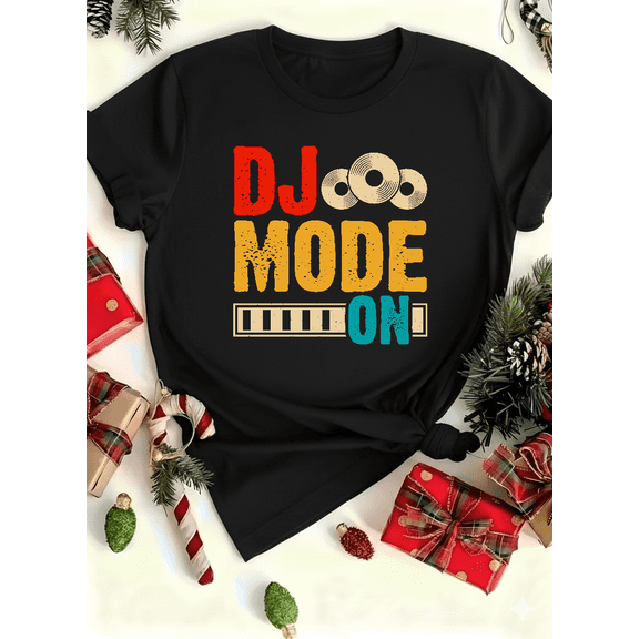 Dj Mode Activated Music Mixing Fun Graphic Gift Unisex T-Shirt V12836 up to size 5XL