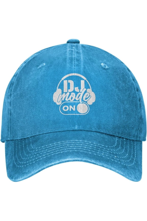 Dj Mode On Hat Cotton Washed Denim Baseball Caps for Men Women
