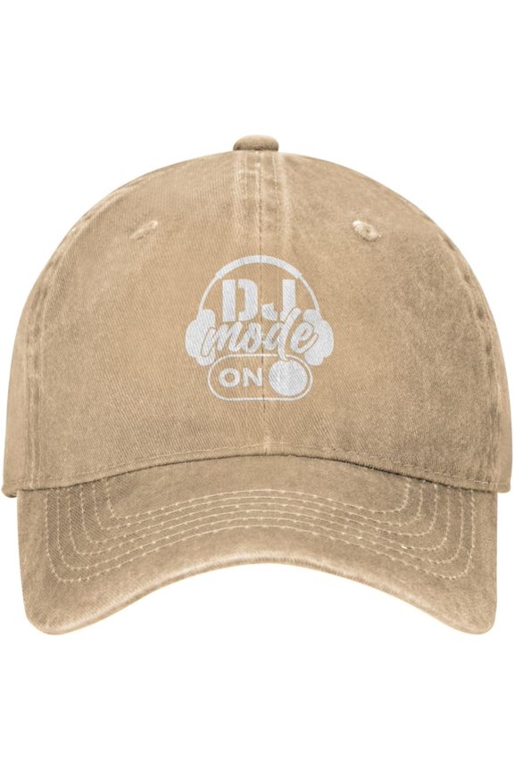 Dj Mode On Hat Cotton Washed Denim Baseball Caps for Men Women