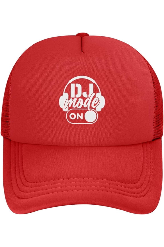 Dj Mode On Mesh Hats Foam Trucker Hat Snapback Adjustable Size