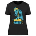 thumbnail image 1 of Dj Musician Neon Light Glowing T-Shirt Women -Image by Shutterstock, Female x-Large, 1 of 2