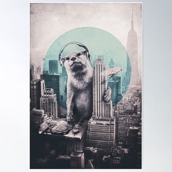 Dj Poster Wall Art, Modern Wall Decor For Living Room Bedroom, 8x12 UNFRAMED