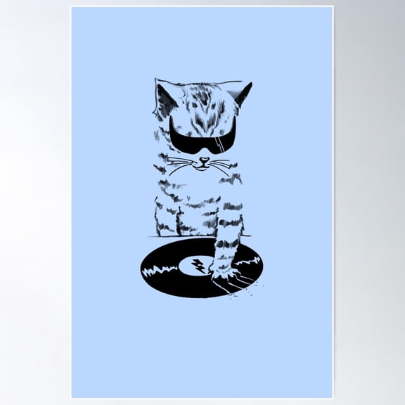 Dj Scratch Poster Wall Art, Modern Wall Decor For Living Room Bedroom, 8x12 UNFRAMED