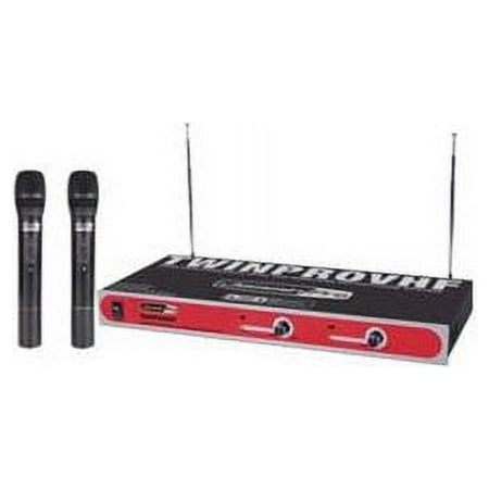 Dj Tech TWINPROVHF Jamminpro Vhf Dual Wireless Mic Rack Mt