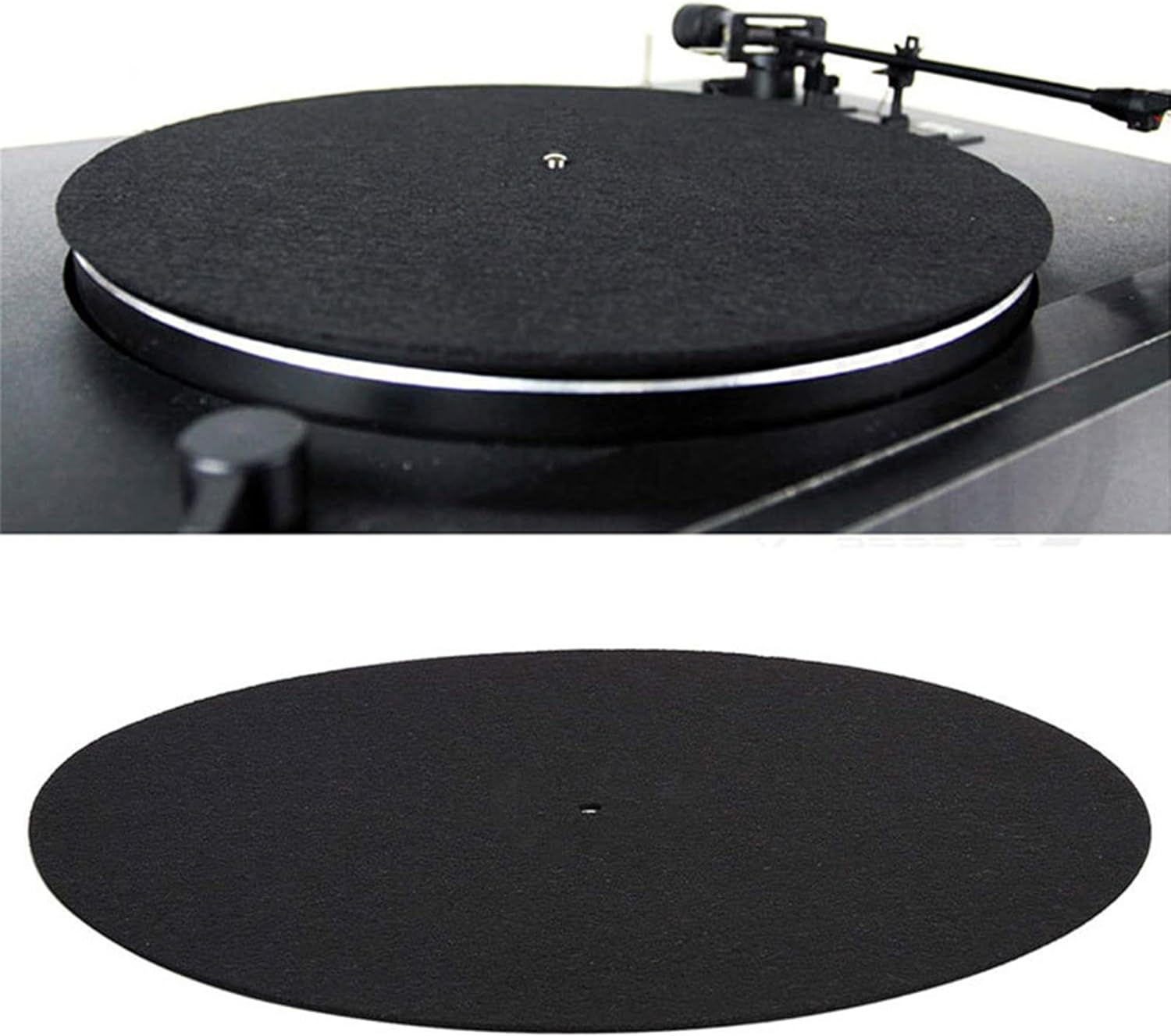 Slipmat Audiophile 3mm Felt Pour Platine Vinyle - Antistatique Et Anti-Vibration - Tourne-Disques
