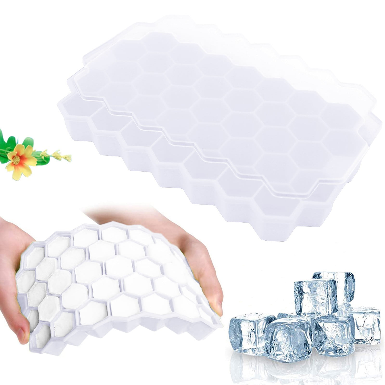 Djadtgl 12 Lattice Flower Ice Lattice Mold Ice Cream Pudd Cake Mould