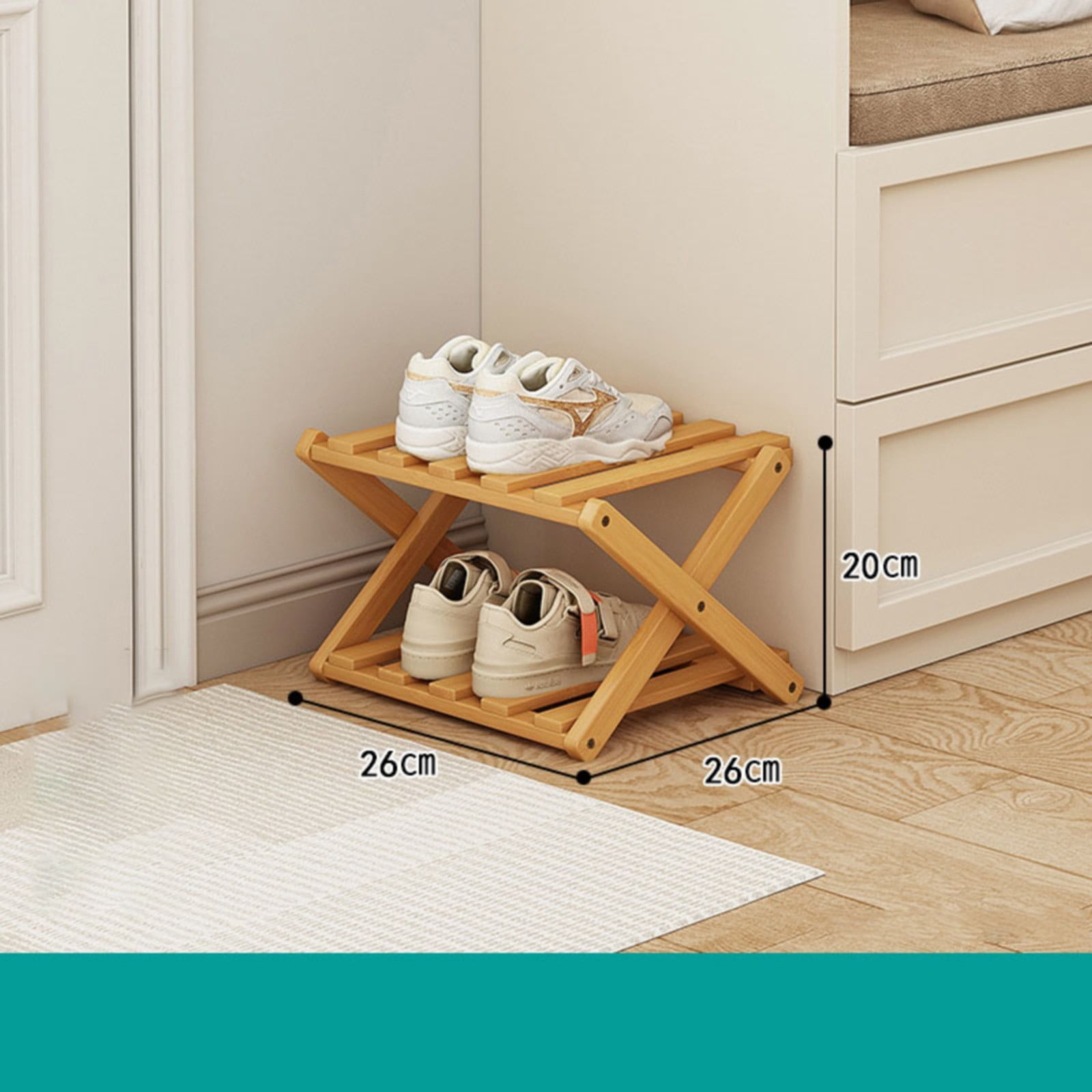 Topboutique 4 Tier Shoe Rack Slim Narrow Vertical Organizer Space Saving for Entryway Easy Assembly Blue Walmart
