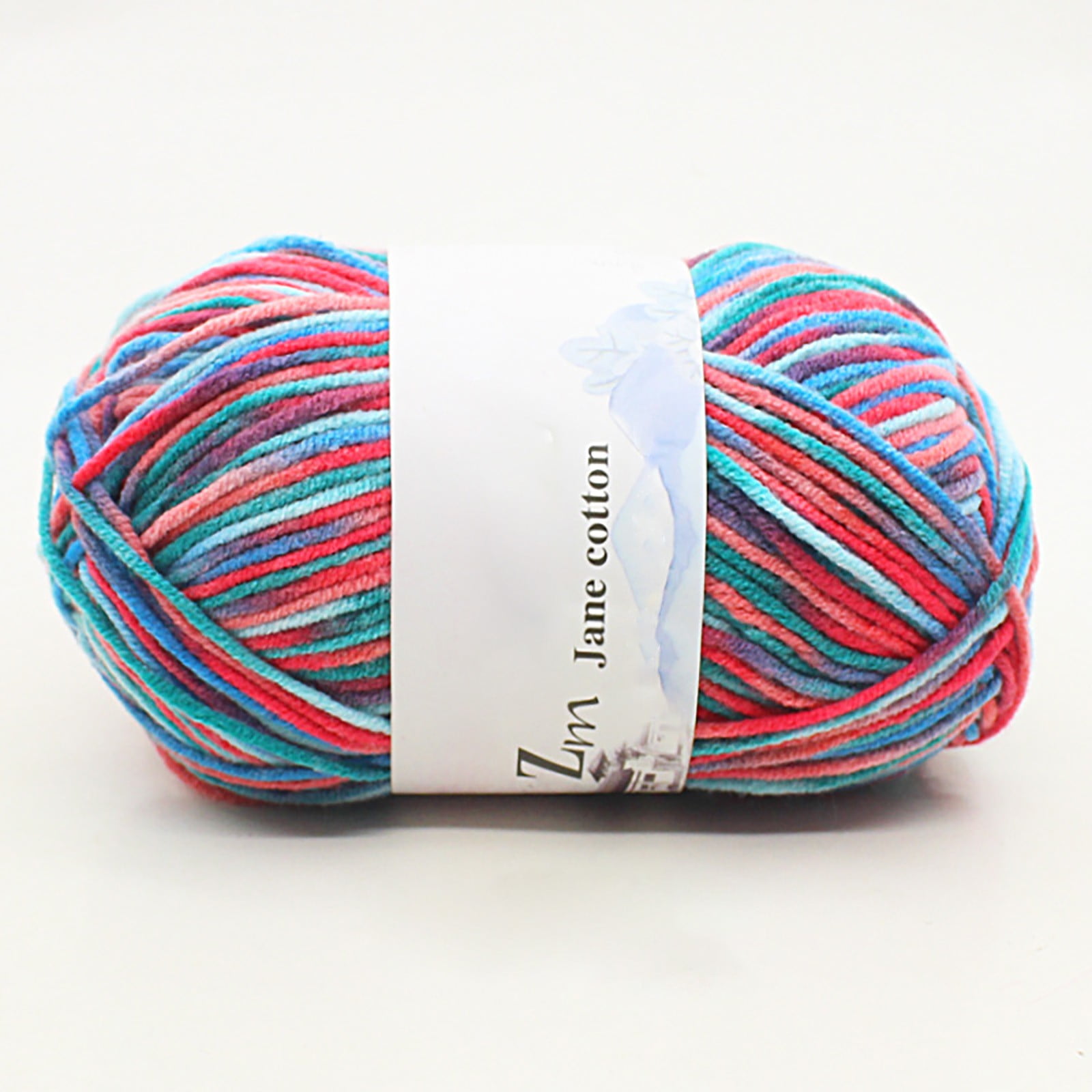 Djadtgl Hand Knitting Yarn Chunky Blanket Kit Milk Cotton Yarn Dyed