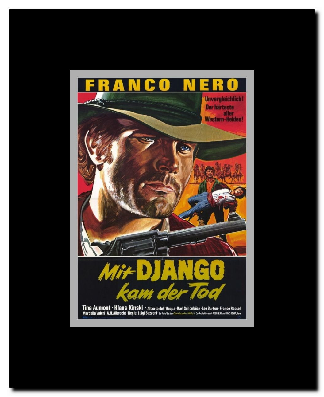 Django His Pride and Vengeance Framed Movie Poster