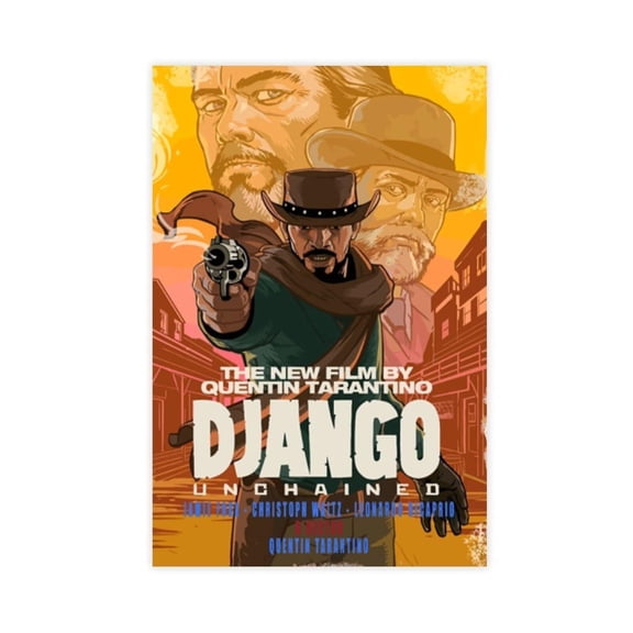 Django Movie Poster(9) Canvas Poster Bedroom Decor Landscape Office Room Decor Gift