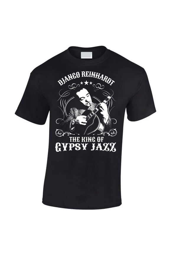 Django Reinhardt Inspired T-Shirt Jazz Gypsy Guitar Legend King