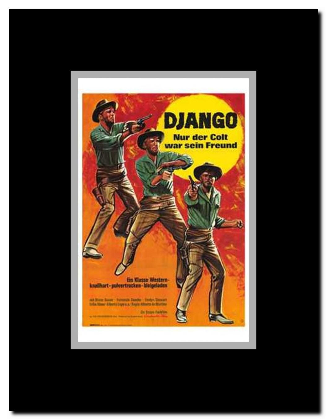 Django Shoots First Framed Movie Poster