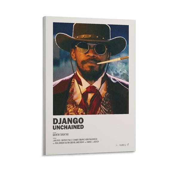 Django Unchained Movie Jamie Foxx Poster Gifts Canvas Painting Poster Wall Art Decorative Picture Prints Modern Decor 24x36inch(60x90cm)