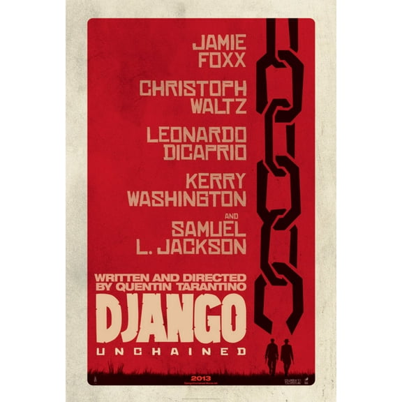 Django Unchained Movie Poster 16"x24" Poster Medium Art Poster 16x24 #392130 Square Adults Best Posters
