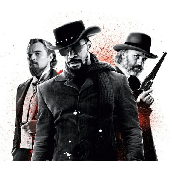 Django Unchained Movie Poster Print Art Poster 24x36 Multi-Color Square Adults Best Posters