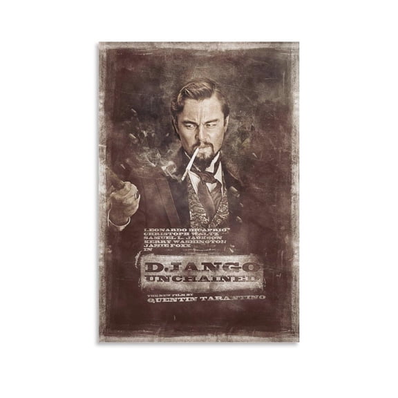 Django Unchained Movie Poster Retro Poster, Cowboy, Cool (7) Home Decor Poster Wall Art Hanging Picture Print Bedroom Decorative Painting Posters Room Aesthetic