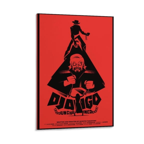 Django Unchained Movie Poster Retro Poster, Cowboy, Cool Canvas Wall Art Prints Poster Photo Picture Painting Posters Room Decor Home Decorative