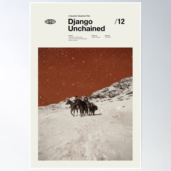 Django Unchained Poster Wall Art, Modern Wall Decor, 8x12 UNFRAMED