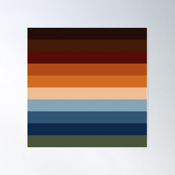 Django Unchained (Quentin Tarantino) Palette Poster Wall Art, Modern Wall Decor For Living Room Bedroom, 24x24 UNFRAMED