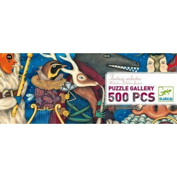 Djeco : Gallery puzzle / Fantasy orchestra / 500 pcs (Bilingual)