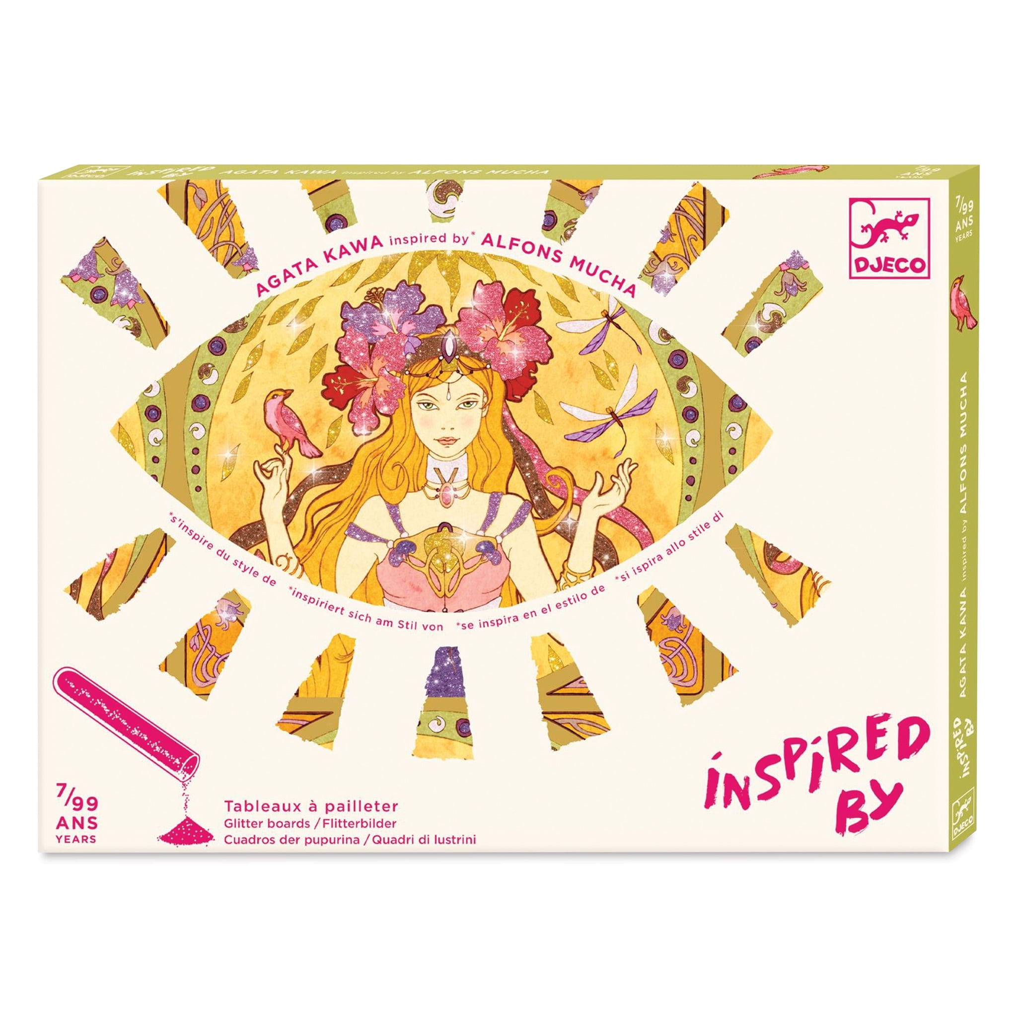 Djeco Colored Glitter Art Kit Dresses (dj09500 For Sale Djeco Colored  Glitter Art Kit - Dresses Glitter Craft For Kids Ages 6+, 4 Boards, 6  Glitter Tubes, Brush, Tool Sand Toys