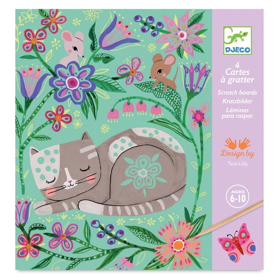 Djeco Petit Gift Scratch Board Kit - Encounters