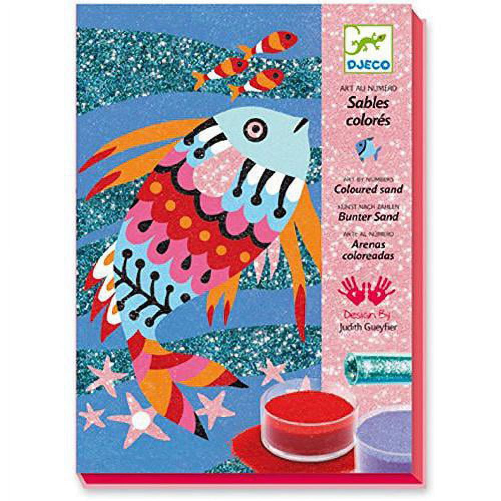  Djeco Workshops Stitching Cards 1001 Nights Kit, Card  Decorating Kit with Thread and Sequins : Toys & Games