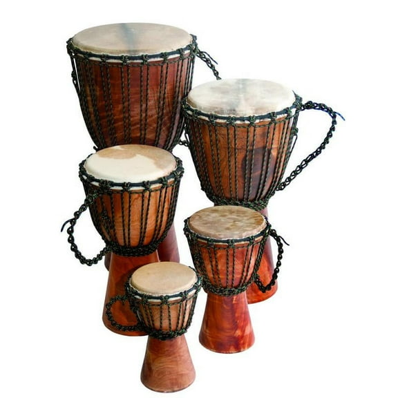 Djembe Beginner Plain, 10" tall, 5-6" head